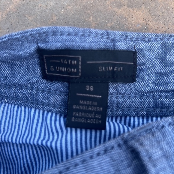 14th & UNION SHORTS -NWT- MENS BLUE 36 - Picture 4 of 5